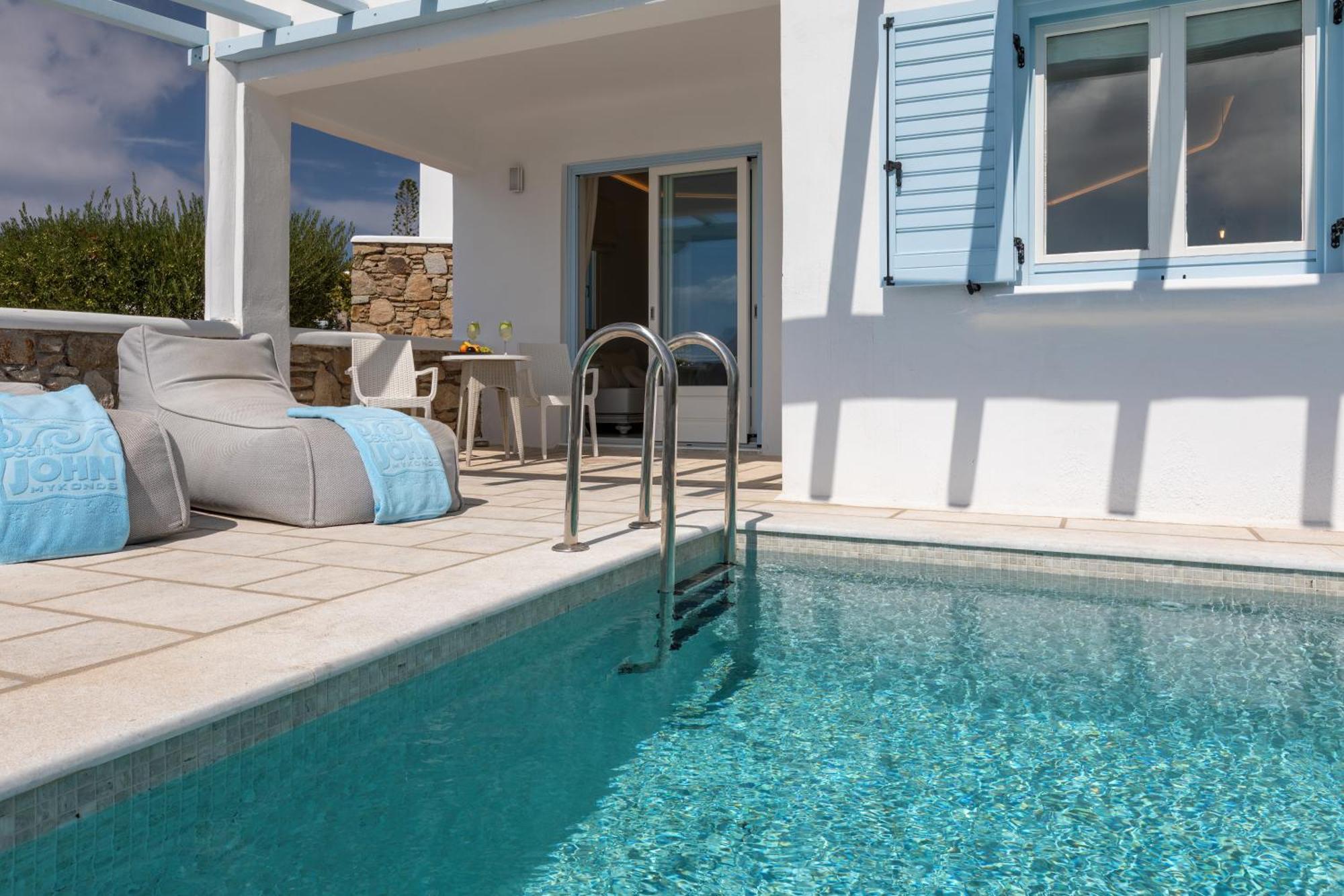 Saint John Hotel Villas & Spa Agios Ioannis Diakoftis Eksteriør billede Private pool at the hotel