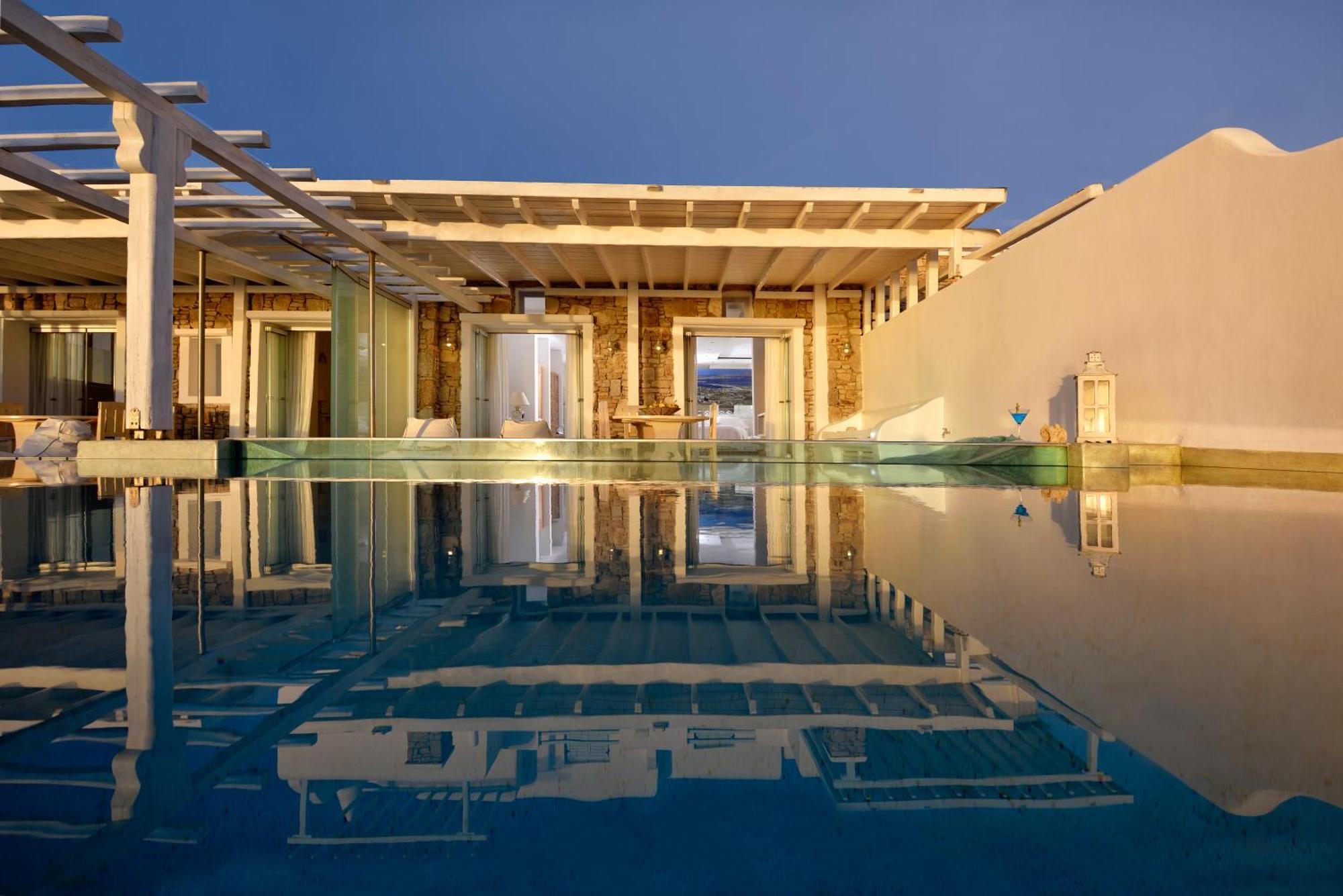 Saint John Hotel Villas & Spa Agios Ioannis Diakoftis Eksteriør billede The pool at the hotel