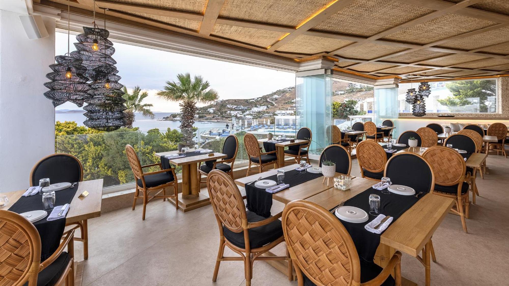 Saint John Hotel Villas & Spa Agios Ioannis Diakoftis Eksteriør billede Restaurant